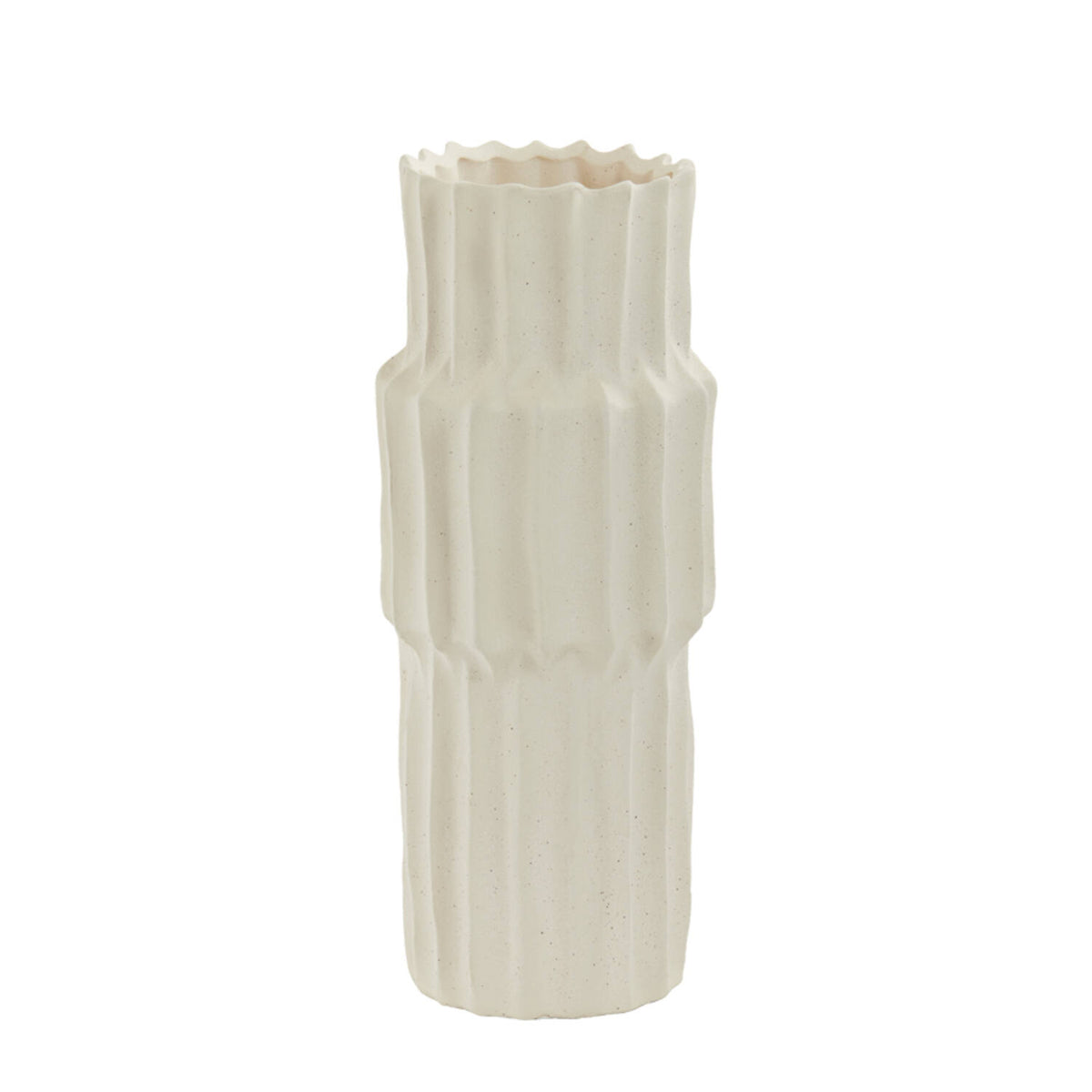 
            Vase deco Ø14,5x36 cm LONGA ceramicscream