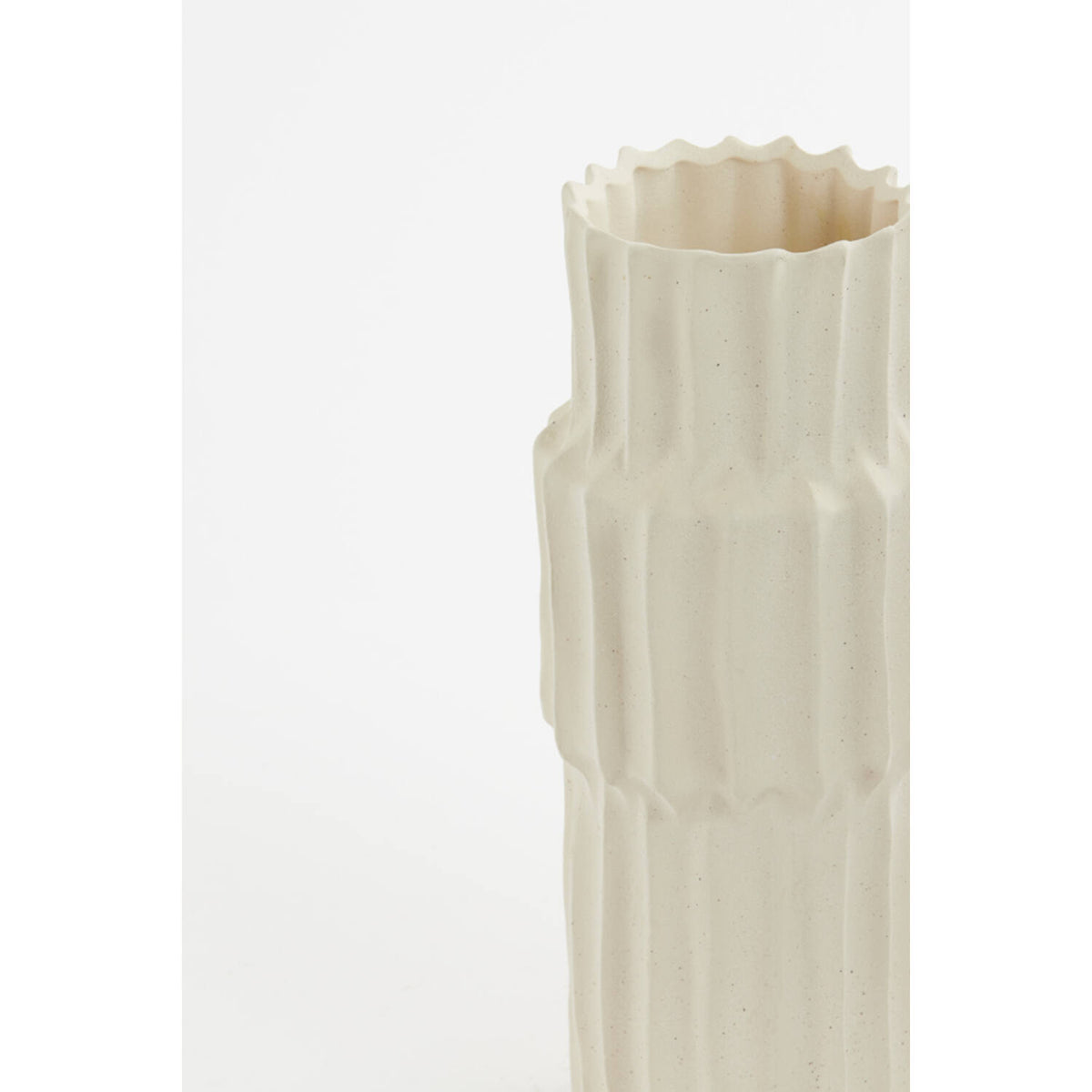 
            Vase deco Ø14,5x36 cm LONGA ceramicscream