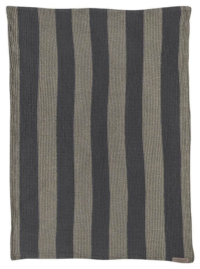 
            Elvira tea towel 50x70cm dark grey