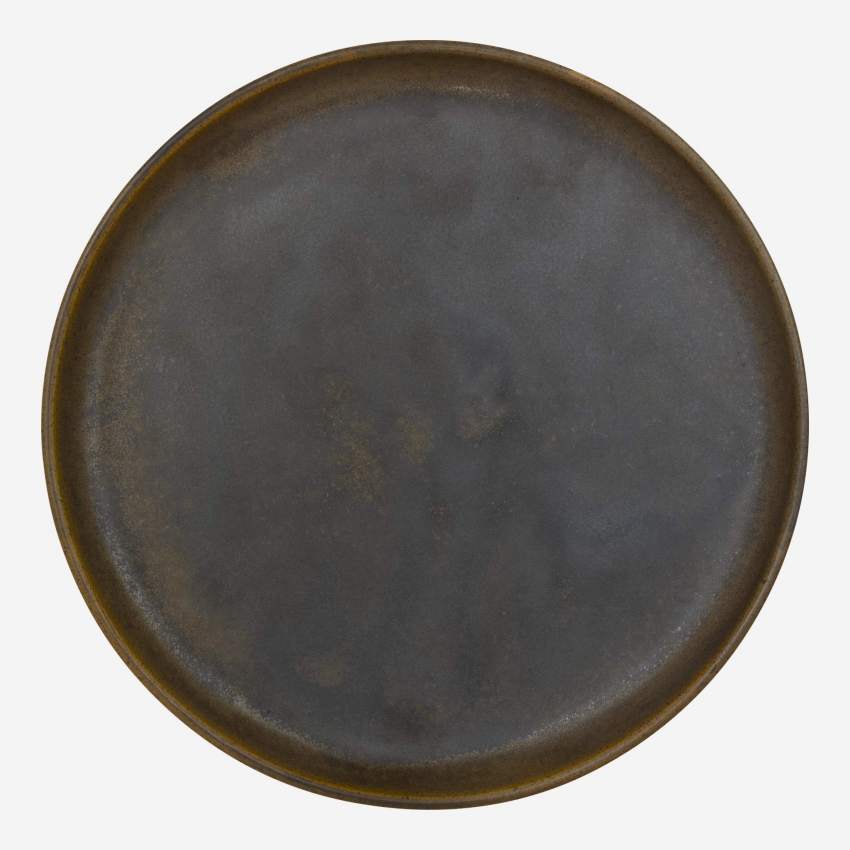 
            PATIENCE/STONEWA SIDE PLATE BROWN 21.5CM