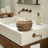 Colonial Peek-A-Boo Basket - Natural Brown - S