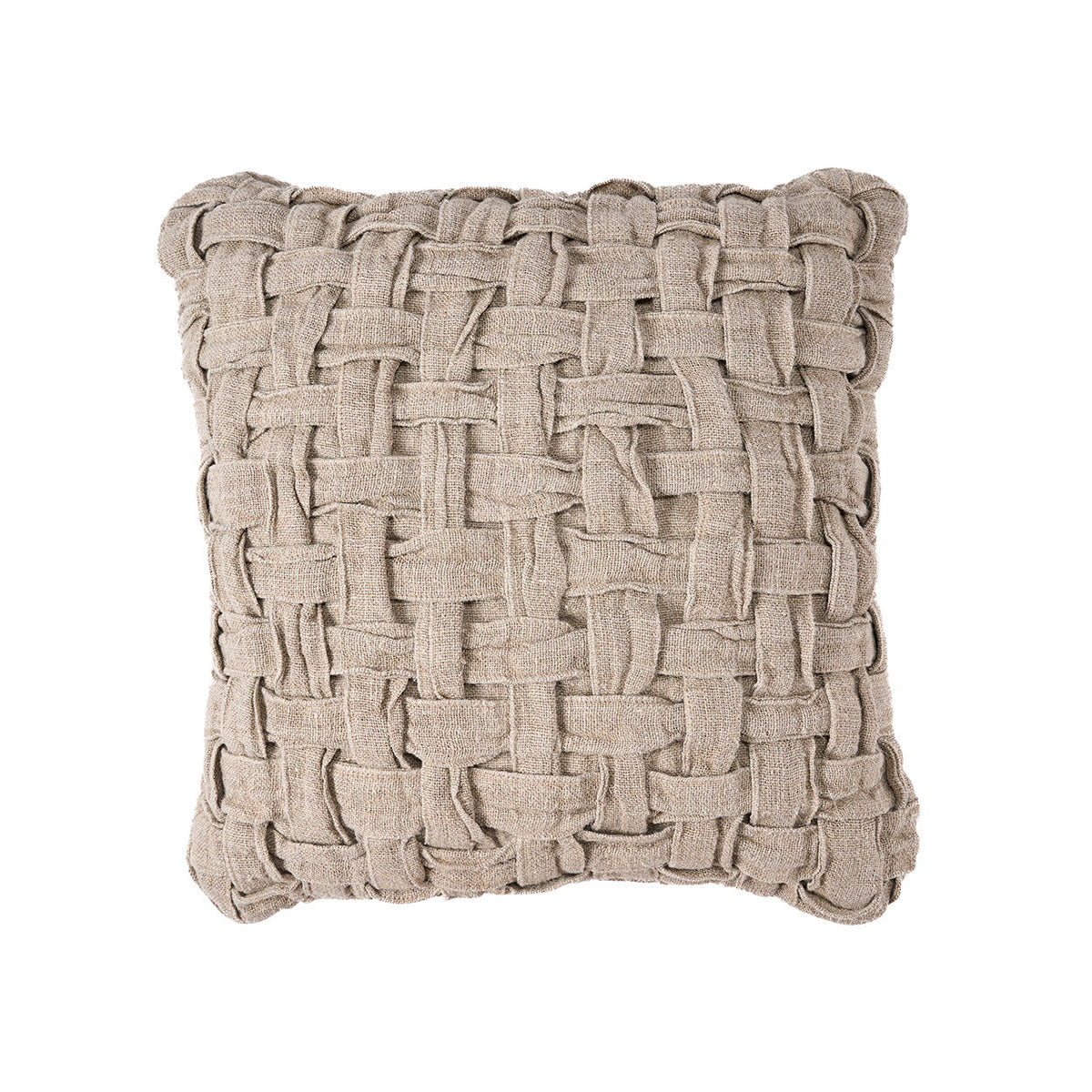 Linen Crosier Cushion Natural