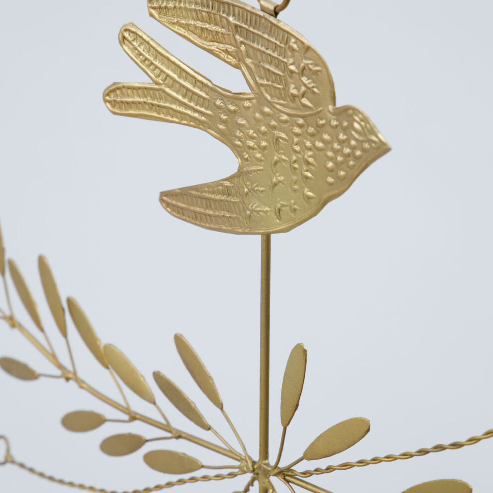 Bird skrauthringur brass