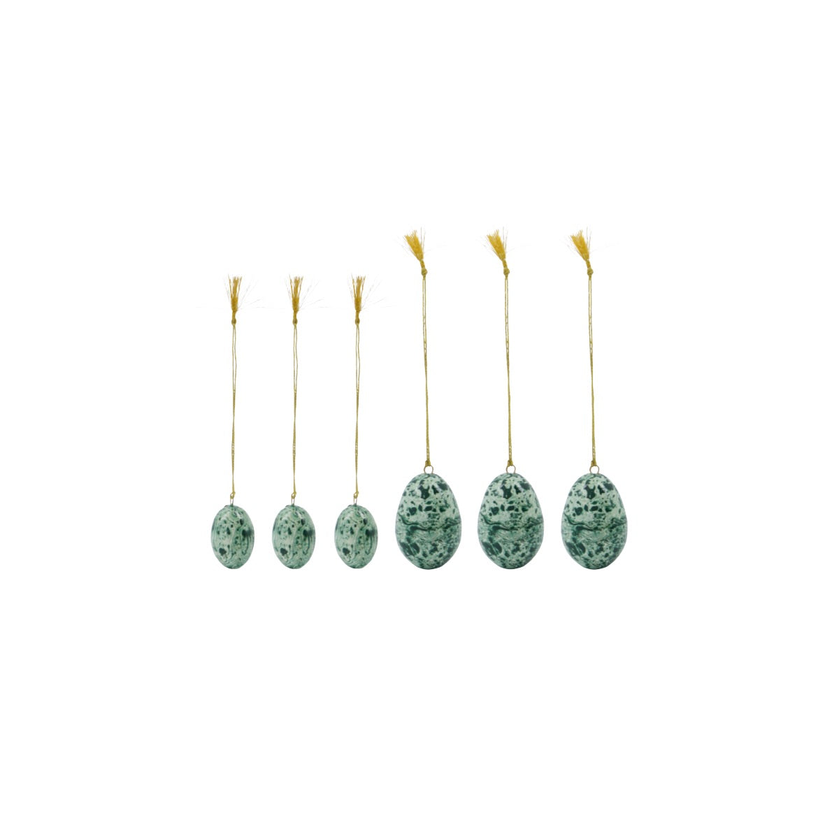 Páskaegg skraut 6stk græn