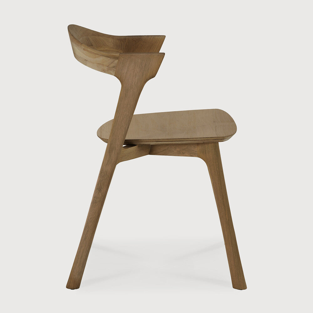 Teak bok borðstofustóll
