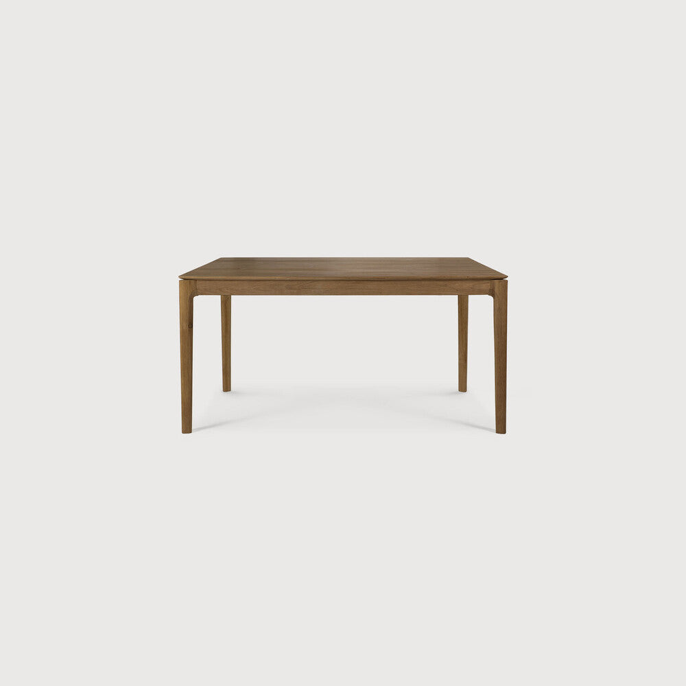 Teak bok brown borðstofuborð stækkanlegt 140-220cm