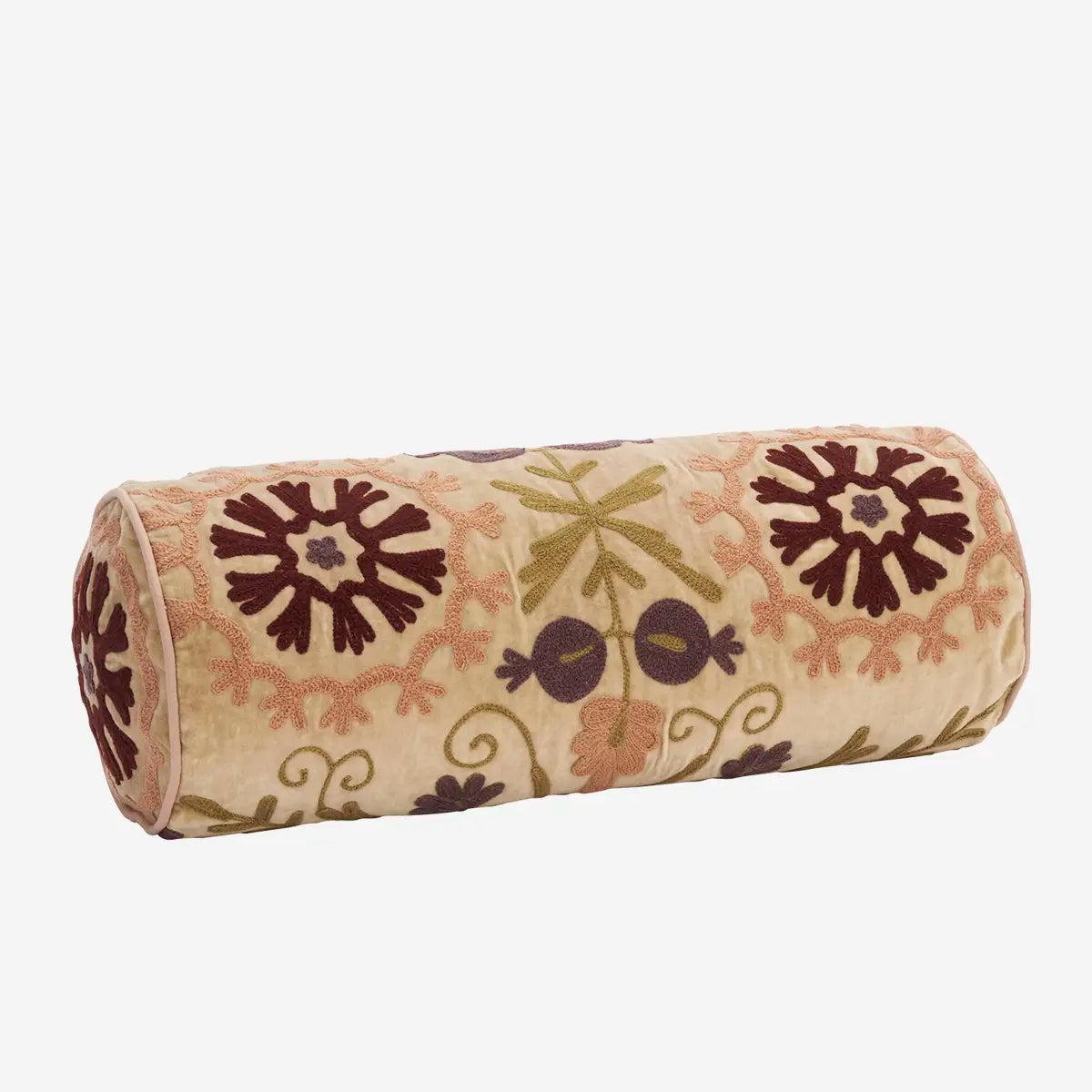 Suzani bolster púði beige
