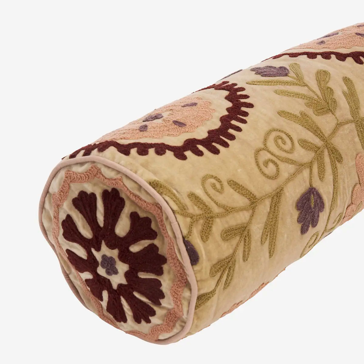 Suzani bolster púði beige