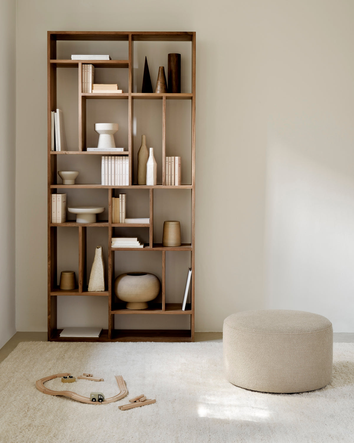 M rack teak brown
