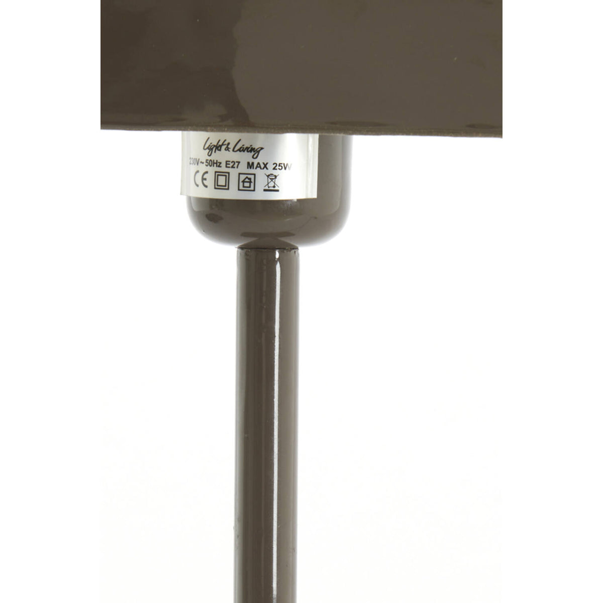 Elenie borðlampi dark brown 25x13x48 cm