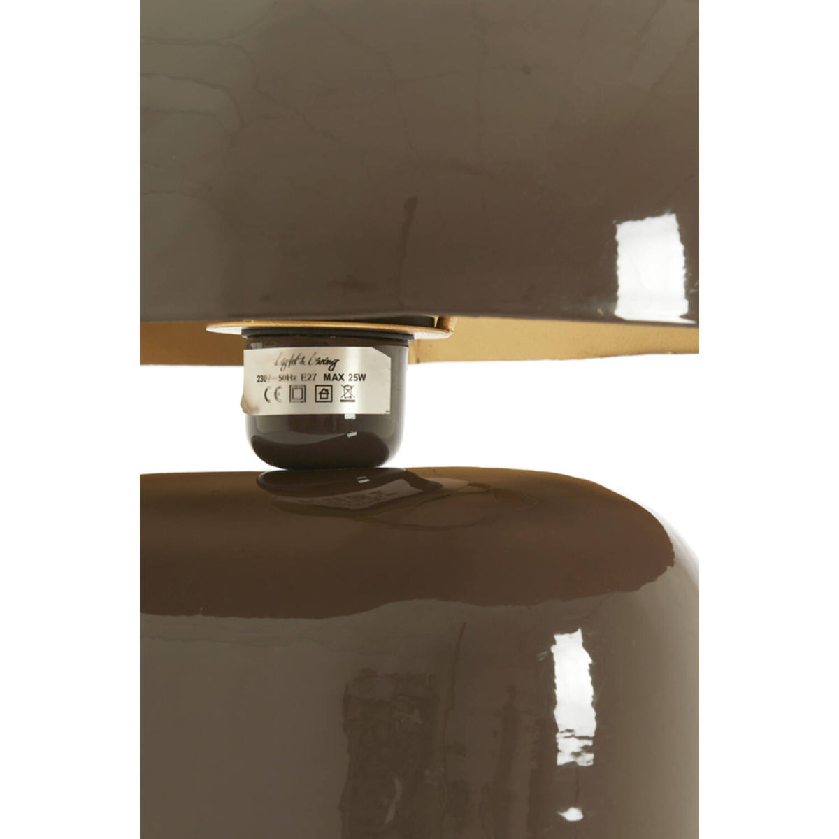 Todd borðlampi dark brown