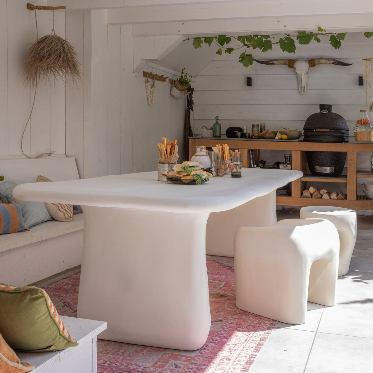 Loggia útiborð 240 cm natural