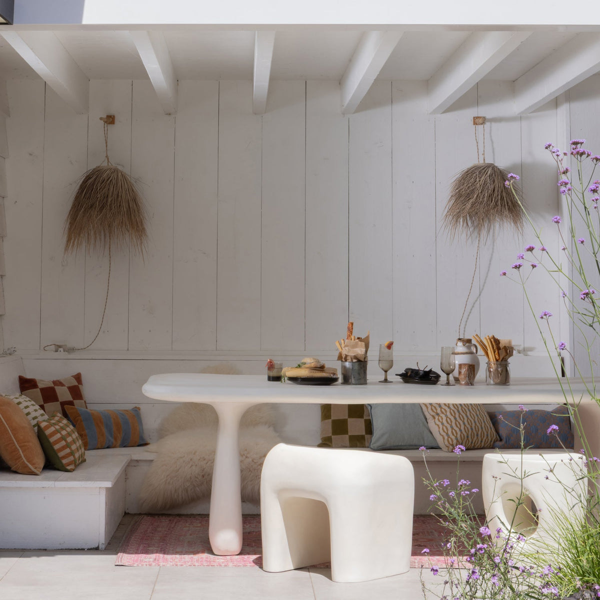 Loggia útiborð 240 cm natural
