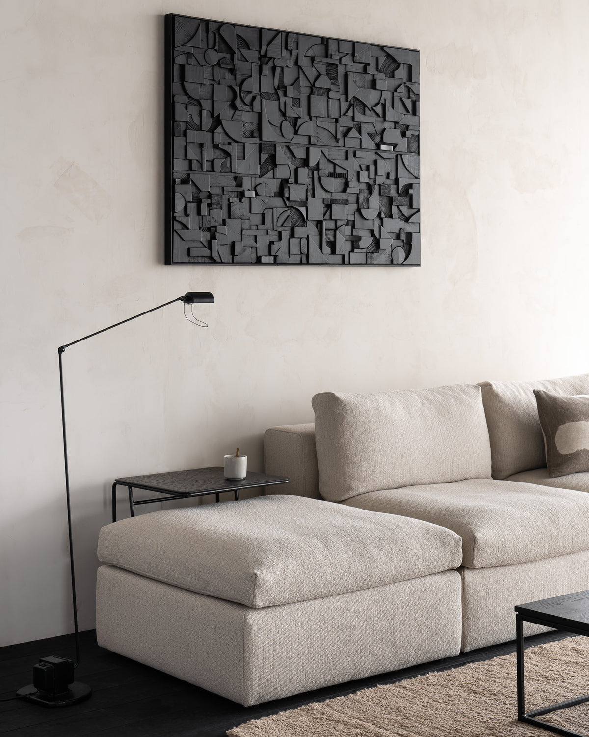 Bricks veggmynd black 120x90