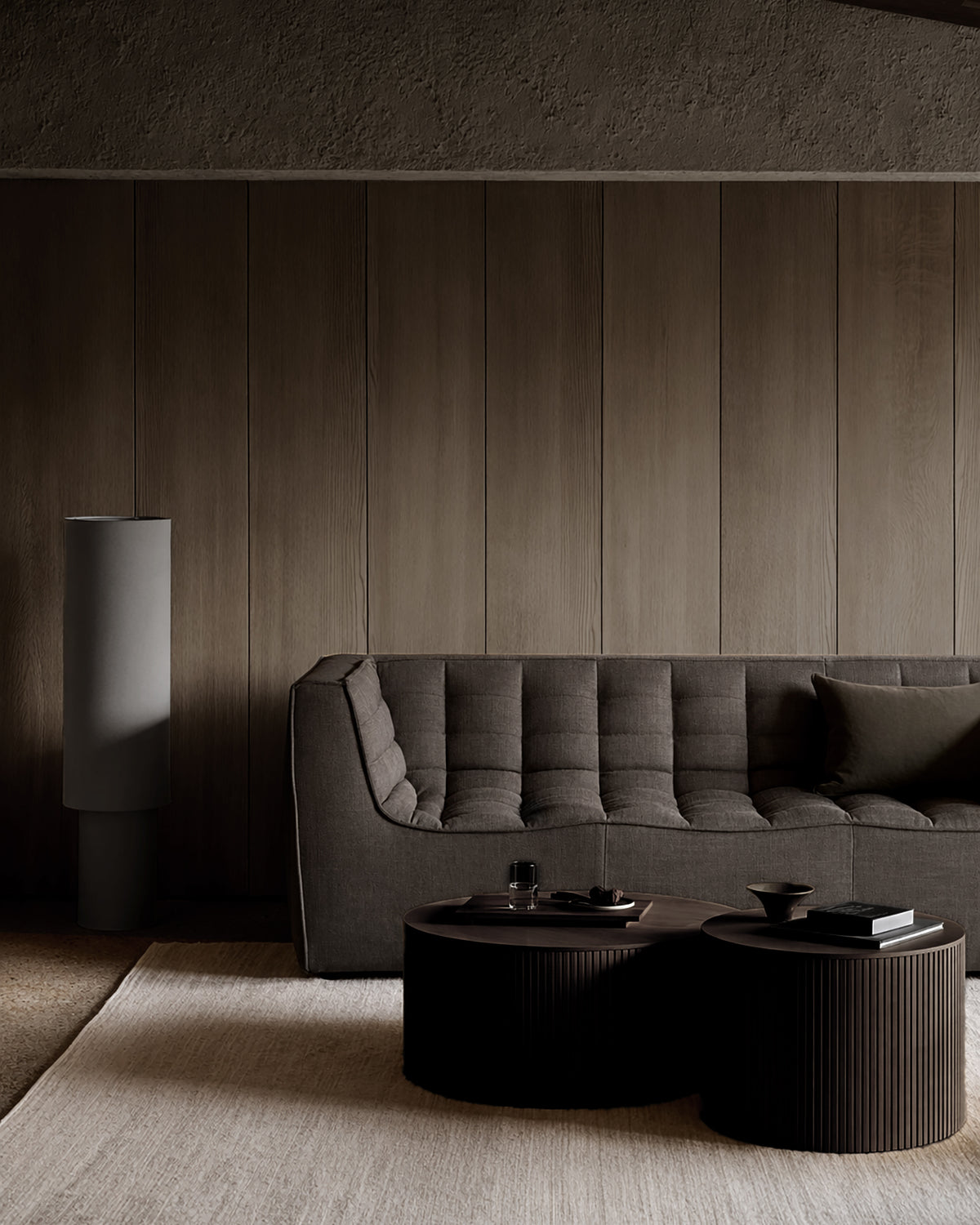 N701 2 sæta m örmum dark grey