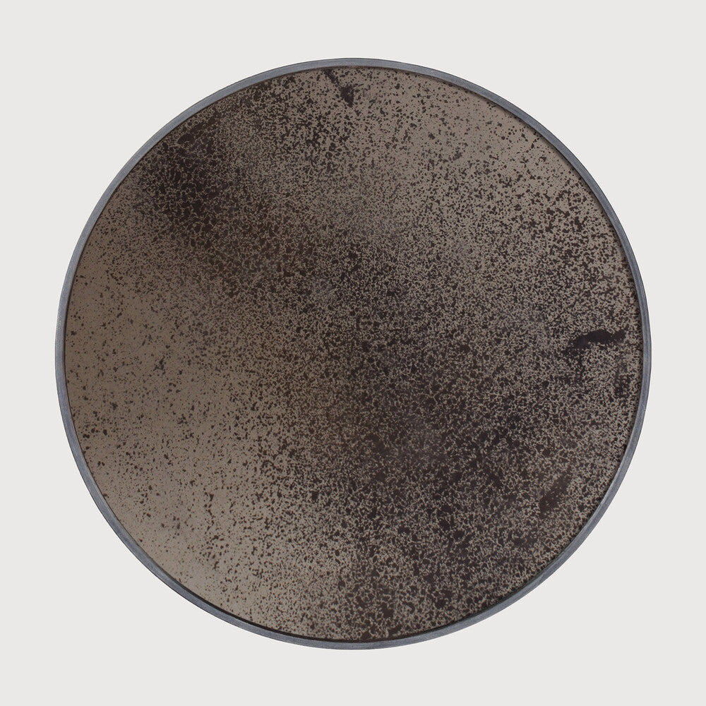 
            Aged spegill  - Bronze - viðar rammi
