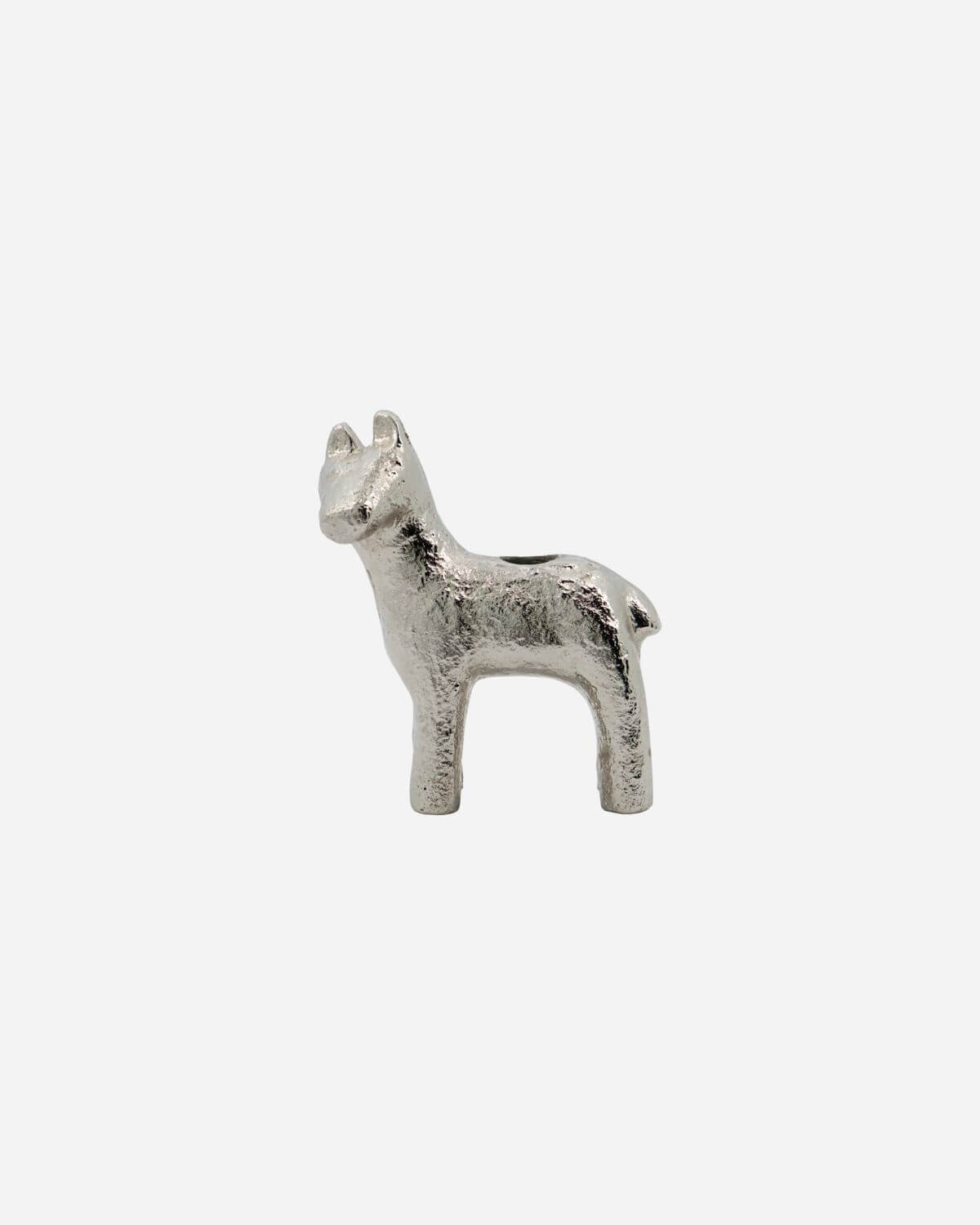 
            Kertastjaki Horse antique silfur h:7,5cm