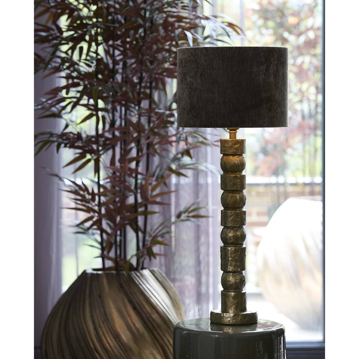 Shade cylinder 30-30-21 cm BAYOU moss green
