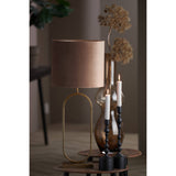 Shade cylinder 35-35-30 cm VELOURS chocolate brown