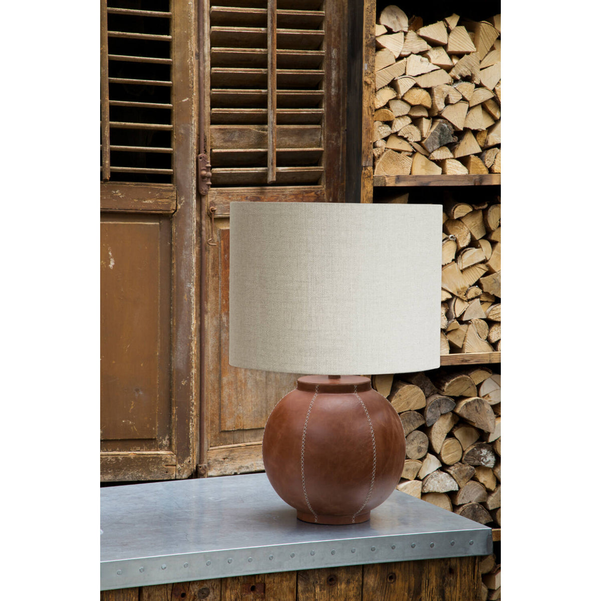Shade cylinder 40-40-30 cm LIVIGNO egg white