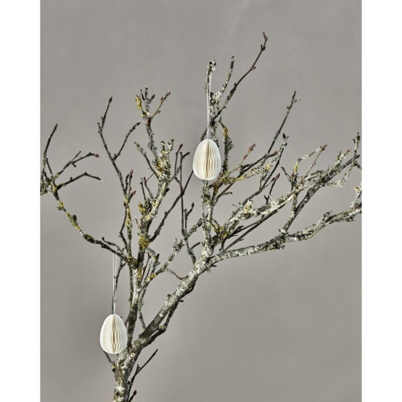 Páskaegg skraut 6stk hvítt