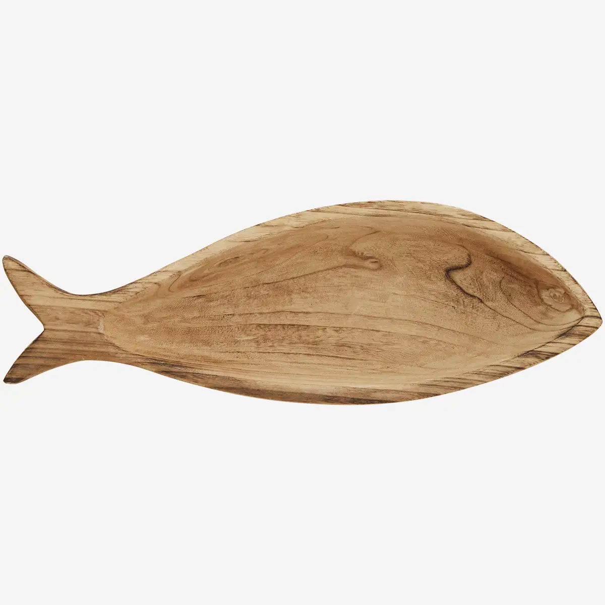 Deep wooden fish tray