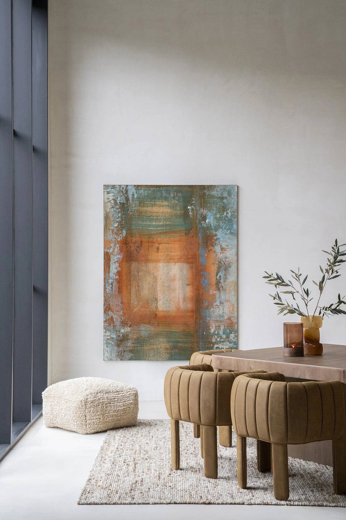 Blue Ocker 1 110x145cm