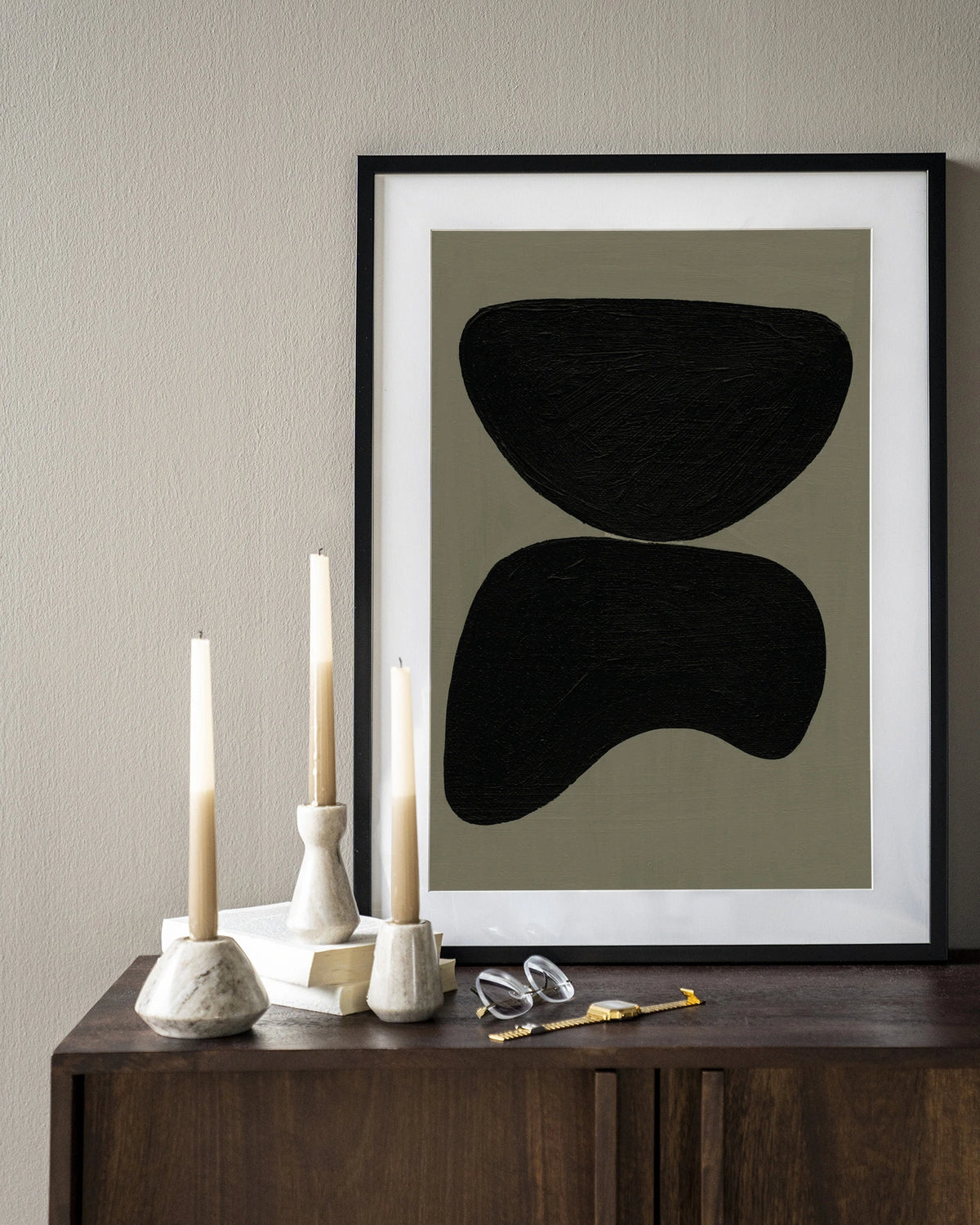 Rock balance veggmynd 30x40cm