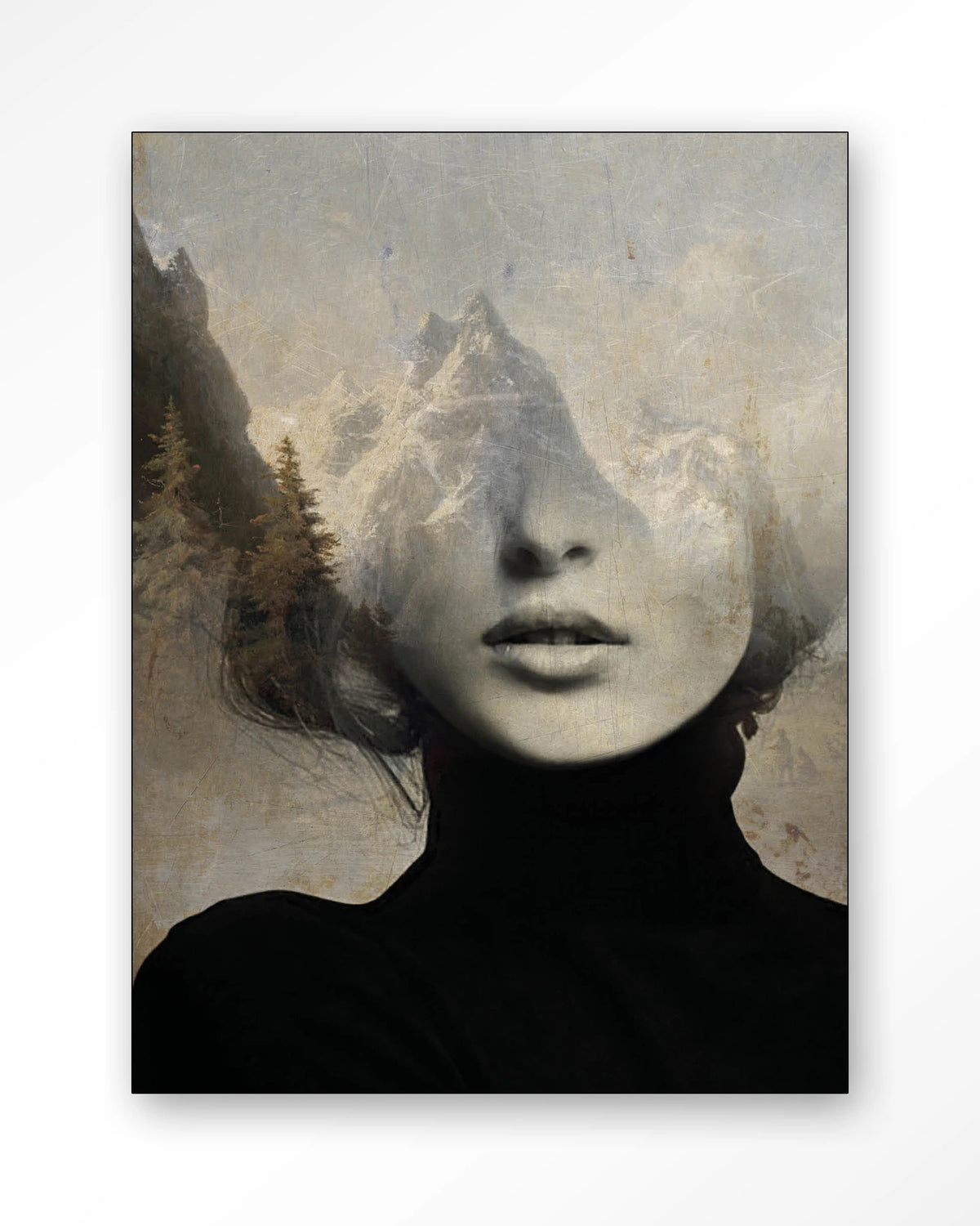 Head in the sky veggmynd 110x145cm