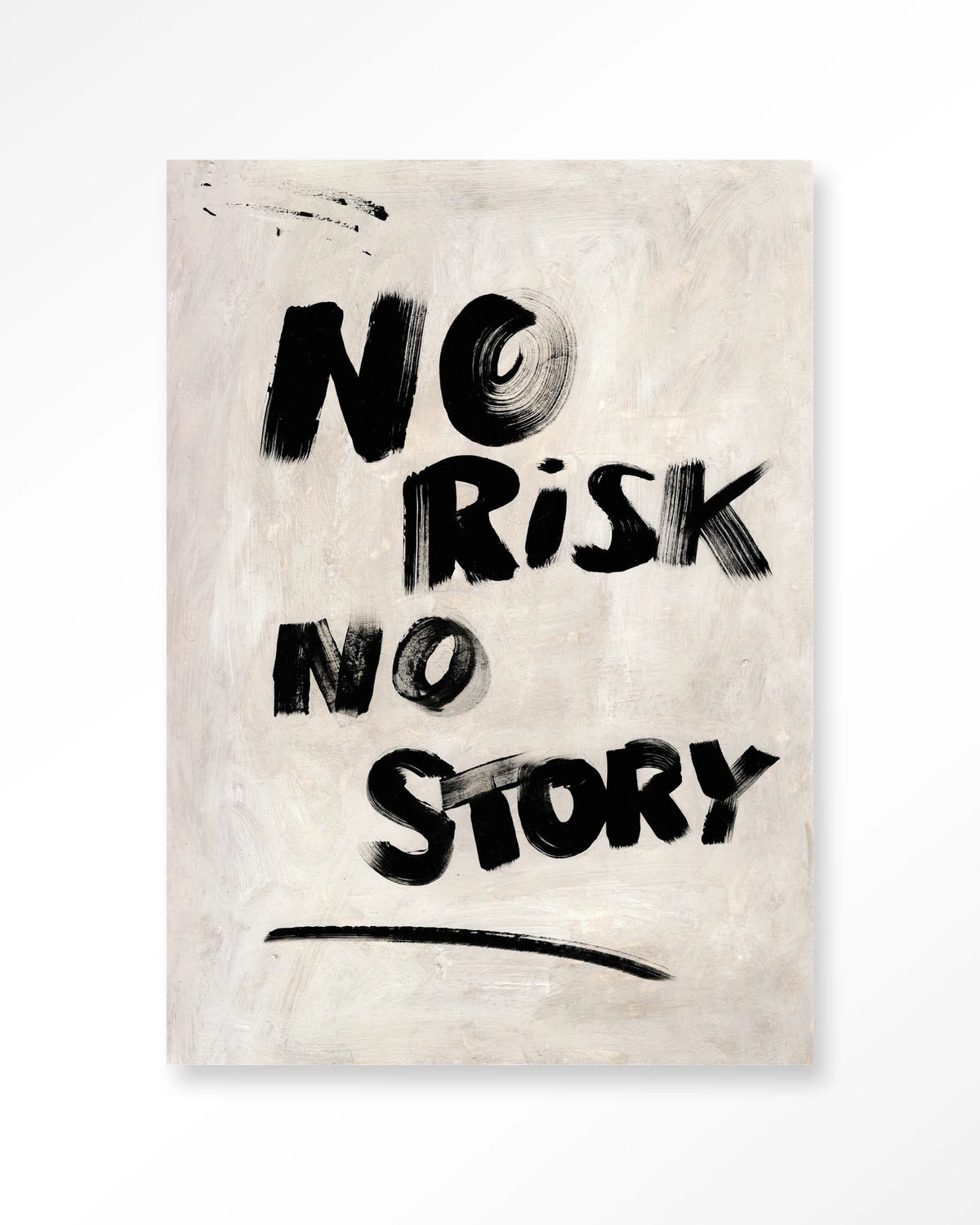 No risk no story 50x70 black