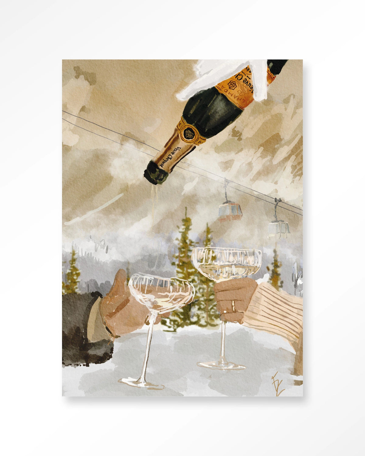 Winter champagne 80x100cm