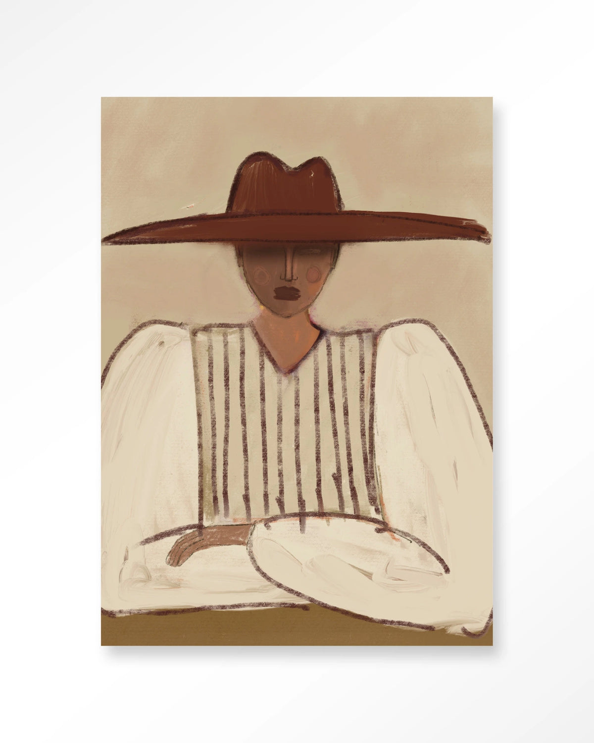 Sunhat veggmynd 80x110