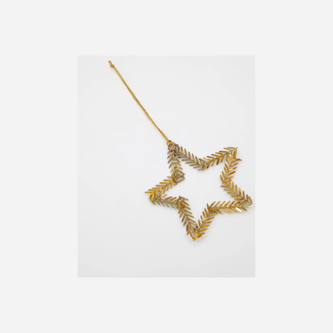 Lamet jólaskraut stjarna brass