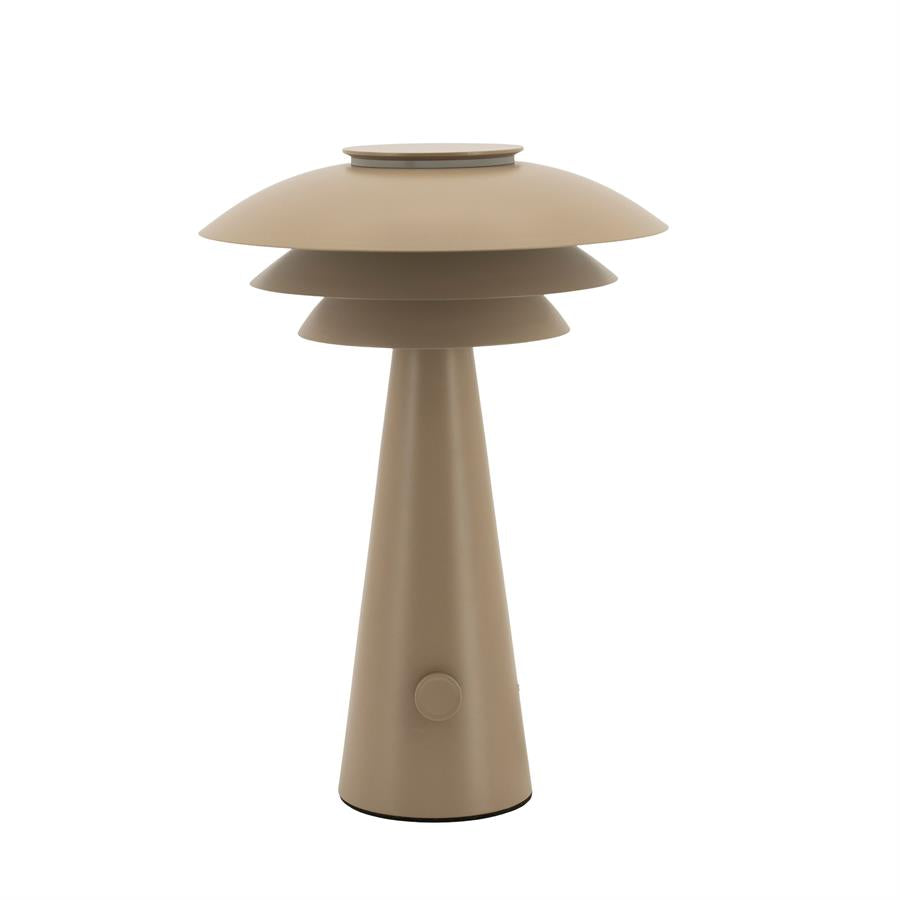 Tier borðlampi taupe