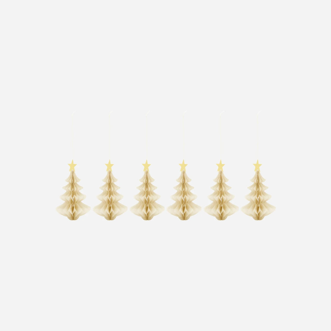 Tree jólaskraut ivory 6stk