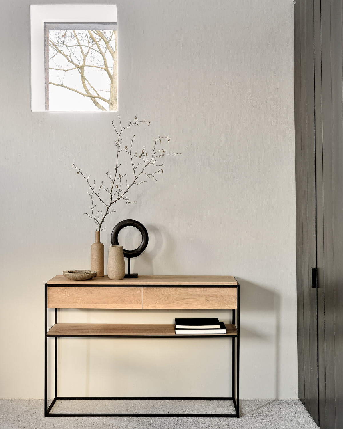 Monolit console borð oak