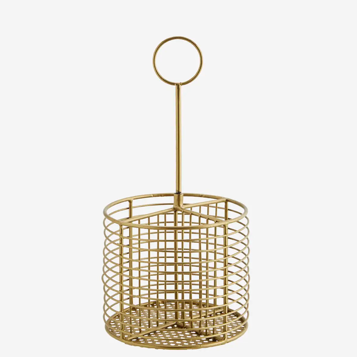 Iron cutlery holder brass