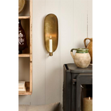 Veggkertastjaki brass