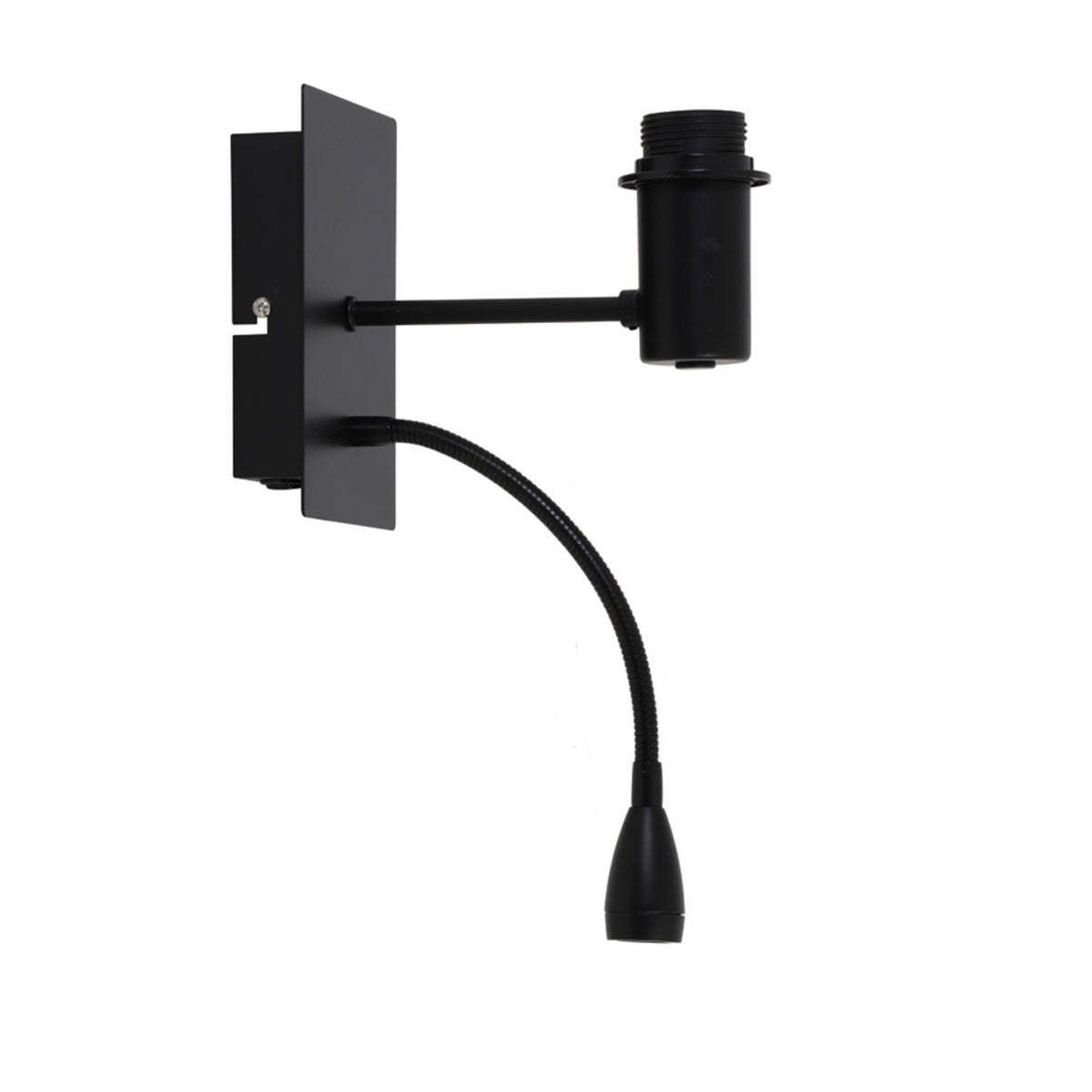 Regina vegglampi + ledflex black