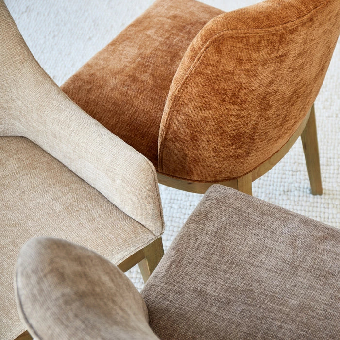 Whistler borðstofustóll m örmum natural linen