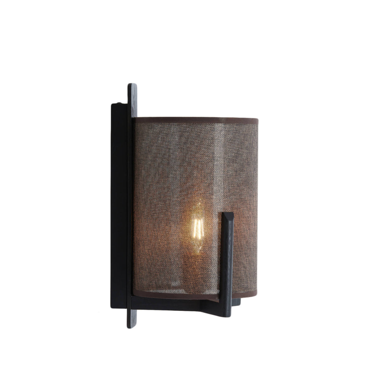 Litto vegglampi black/brown