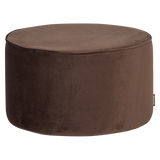 Sara skemill low velvet dark brown