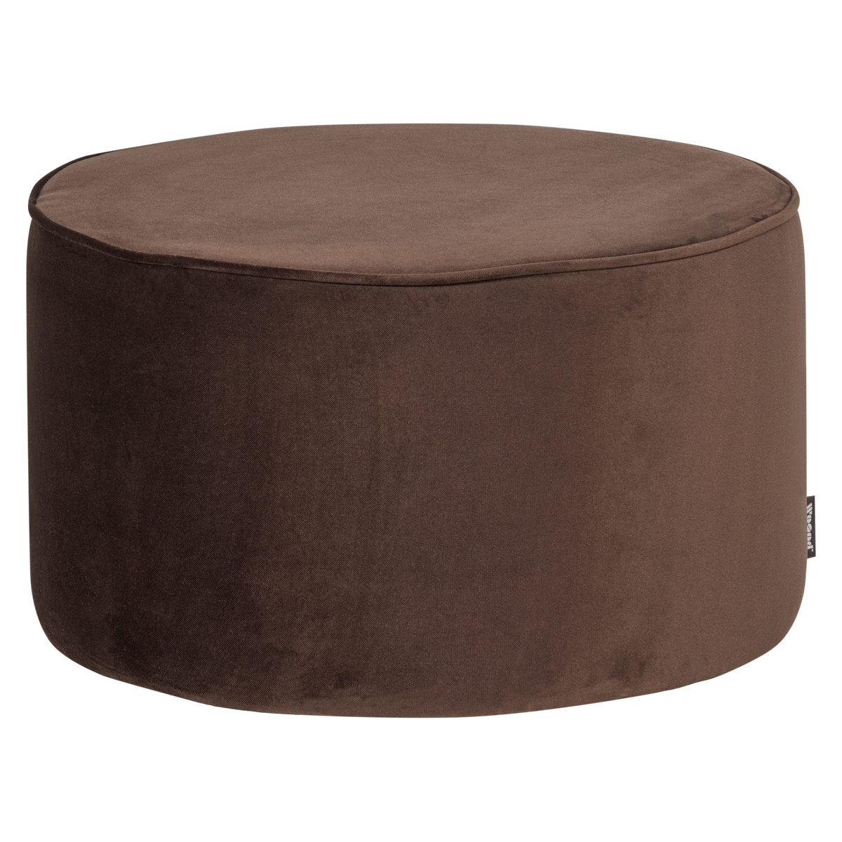 Sara skemill low velvet dark brown