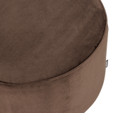 Sara skemill low velvet dark brown