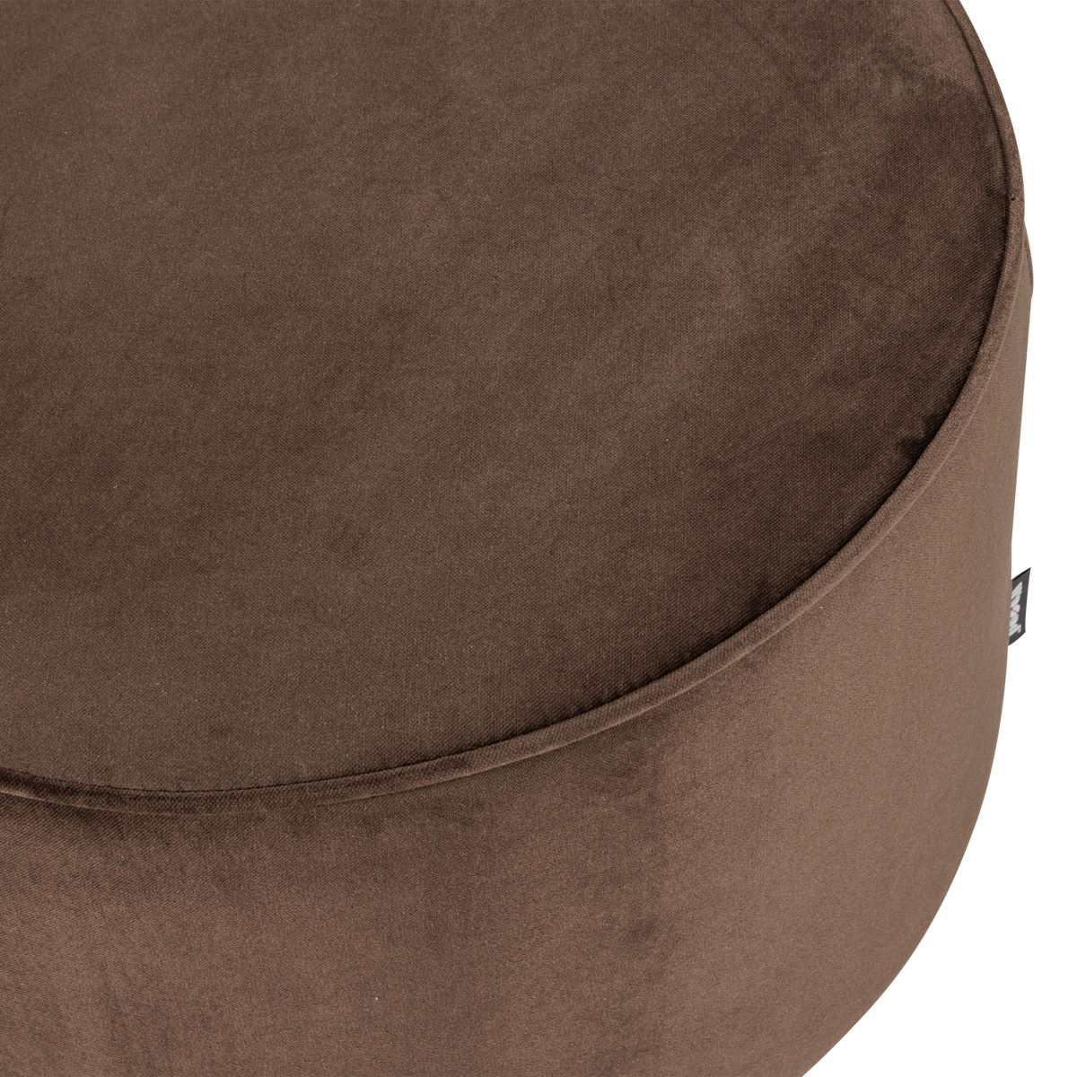 Sara skemill low velvet dark brown