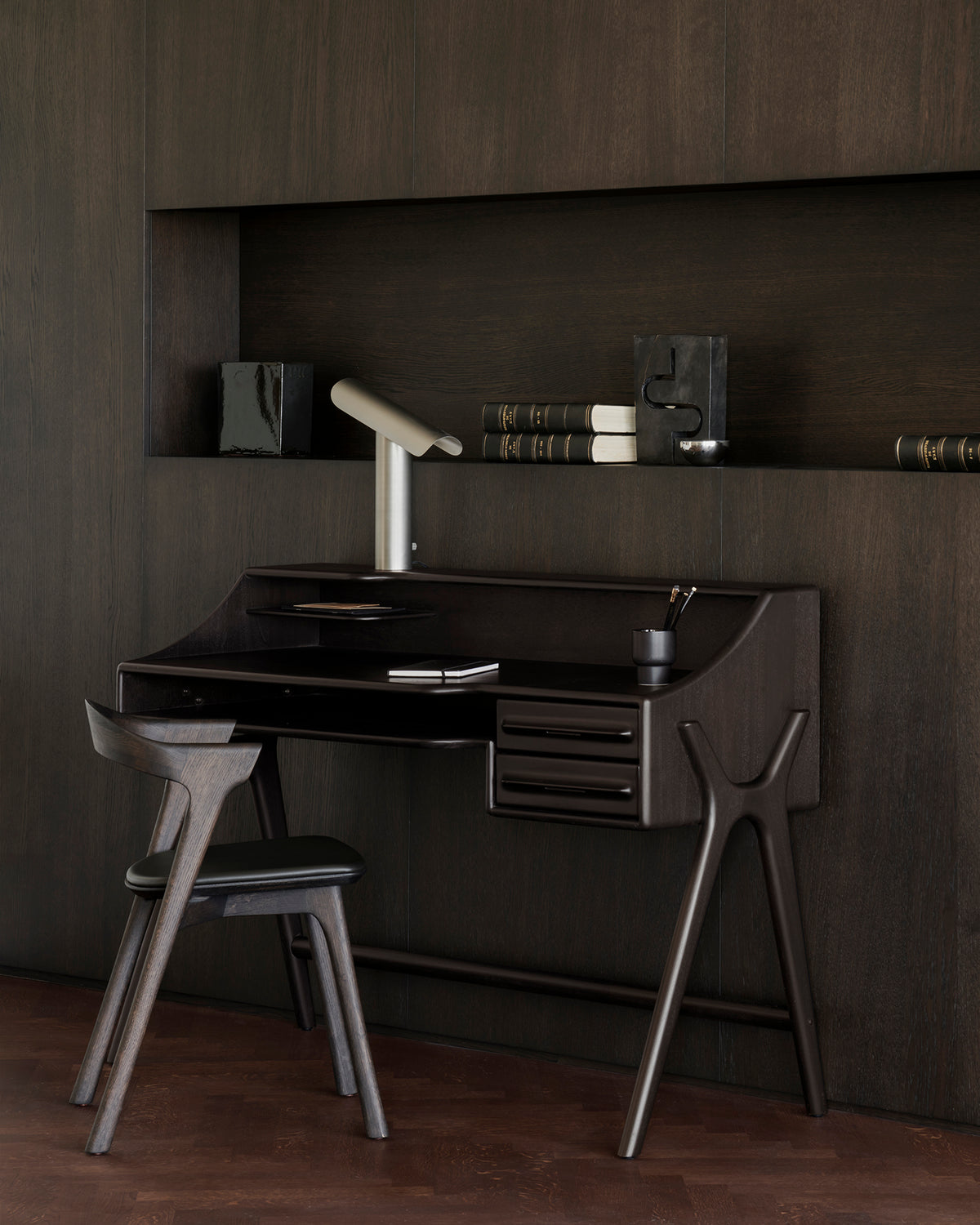 Flow skrifborð mahogany rose brown