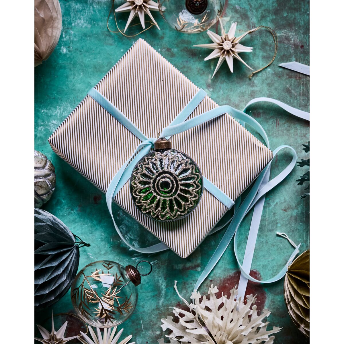 Circulo jólakúlur grænt 4stk