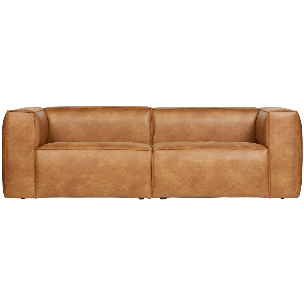 BEAN 3,5-SEATER SOFA COGNAC