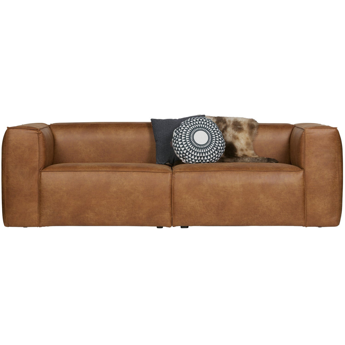 BEAN 3,5-SEATER SOFA COGNAC
