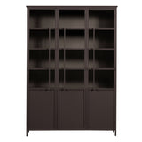Exhibit 3dyra glerskápur dark brown